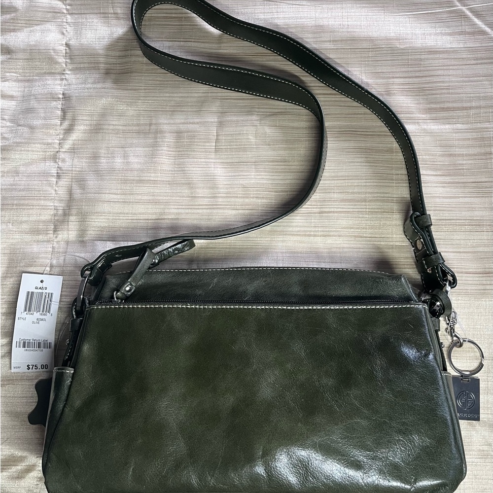 Giani Bernini Olive Green Purse New with Tags